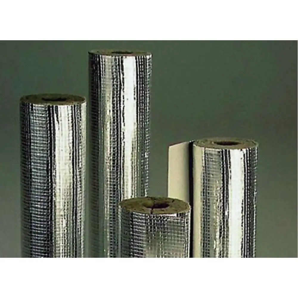 Cochilie din vata bazaltica caserate cu aluminiu Pipo ALS gr.60 mm-Ø 133 mm - imagine 3