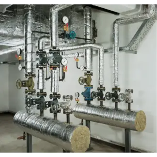 Cochilie din vata bazaltica caserate cu aluminiu Pipo ALS gr.100 mm-Ø 89 mm
