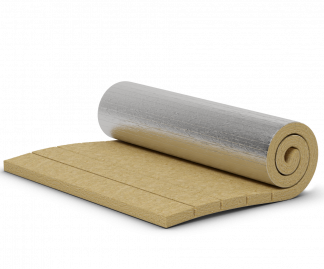 Larock 40 ALS 20 mm — saltea vată bazaltică caserată aluminiu, rolă 12 m²